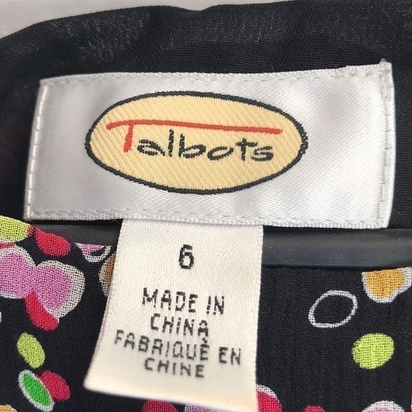 Talbots 👗 Women’s  100% Silk Floral Maxi Dress with Ruffled Hem Size 6 👗 - Picture 4 of 11